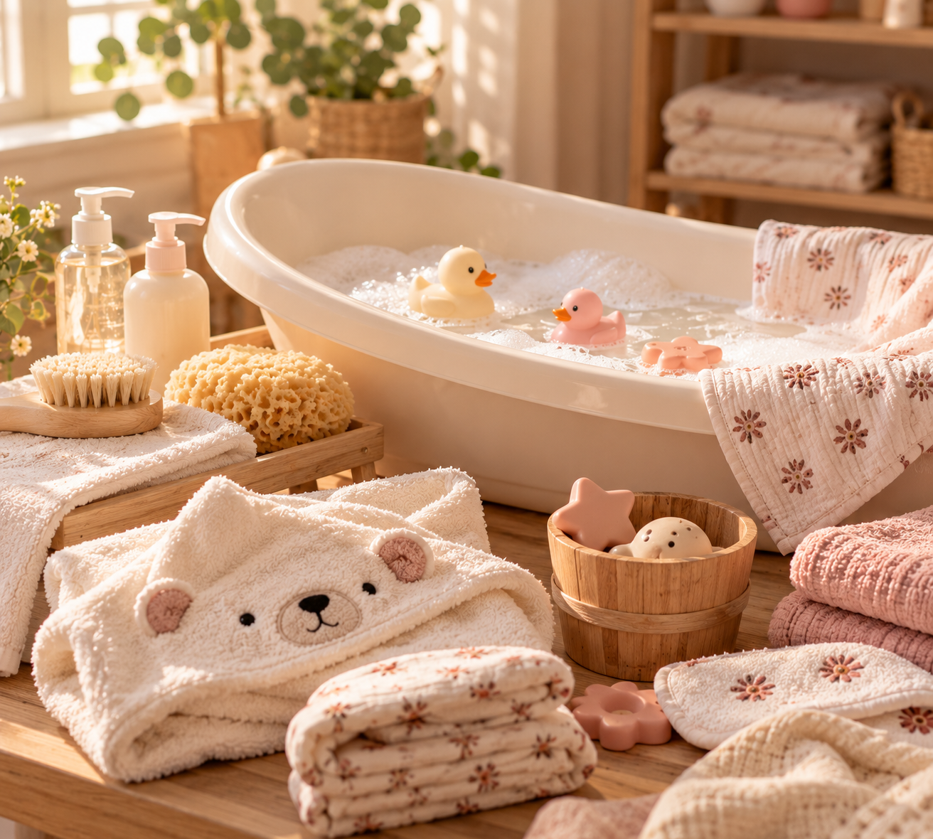 Premier bain de bébé : le guide pas à pas