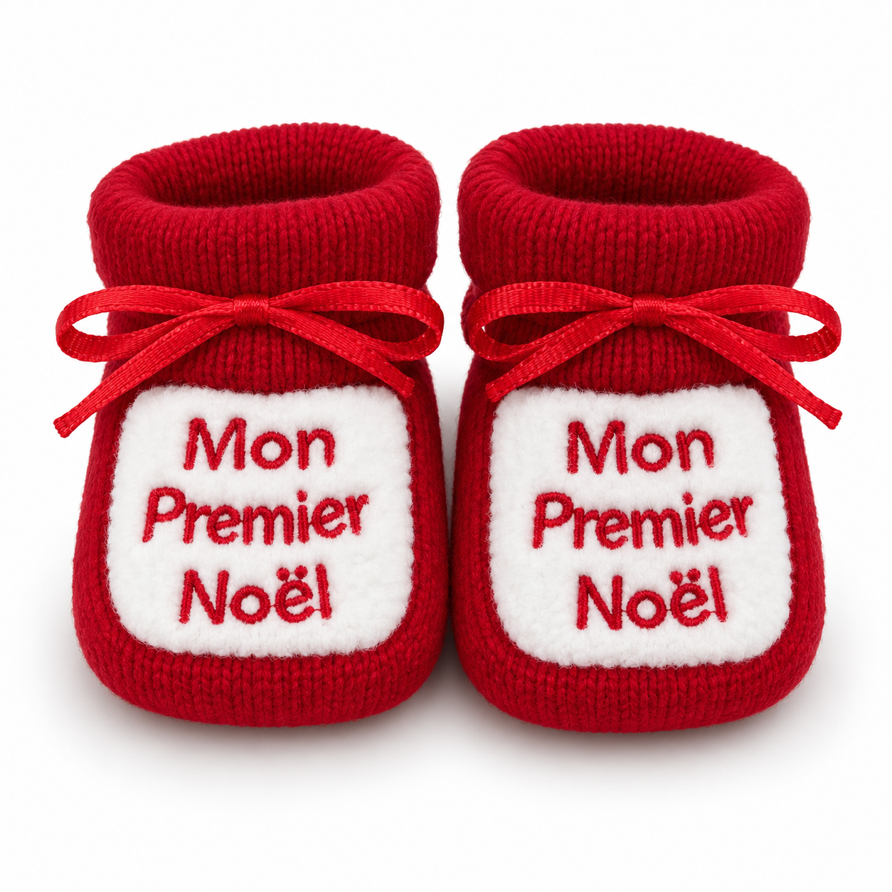 Petits chaussons de Noël pour bébé