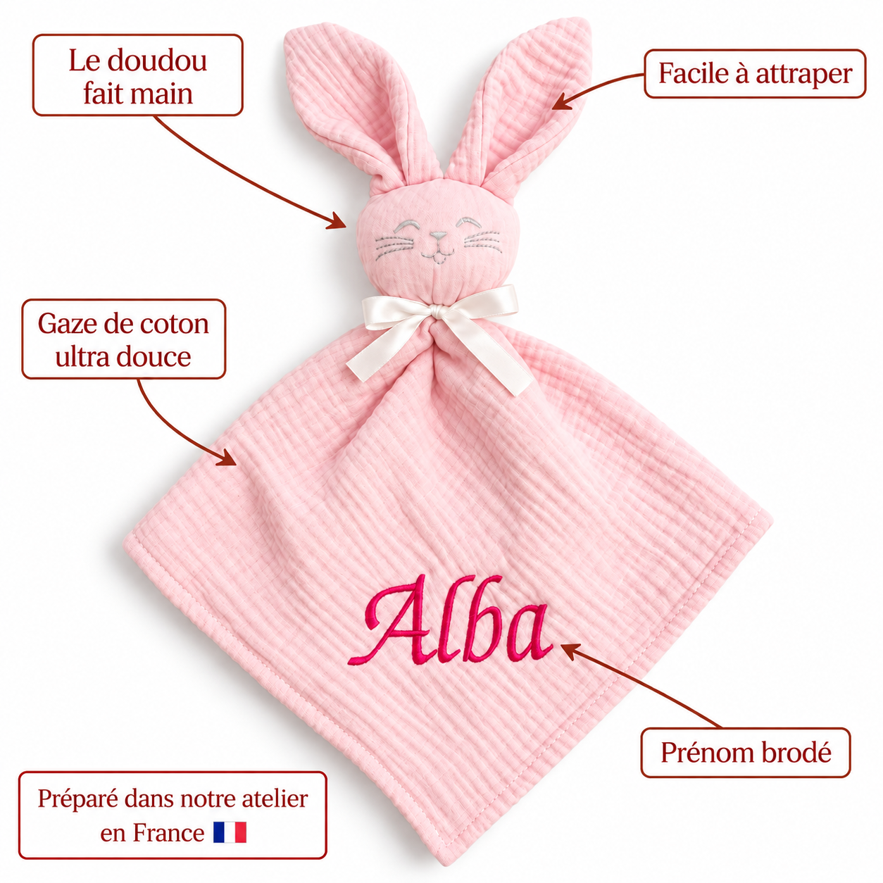 Doudou Gaze de coton