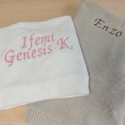 Cotton gauze and fleece blanket
