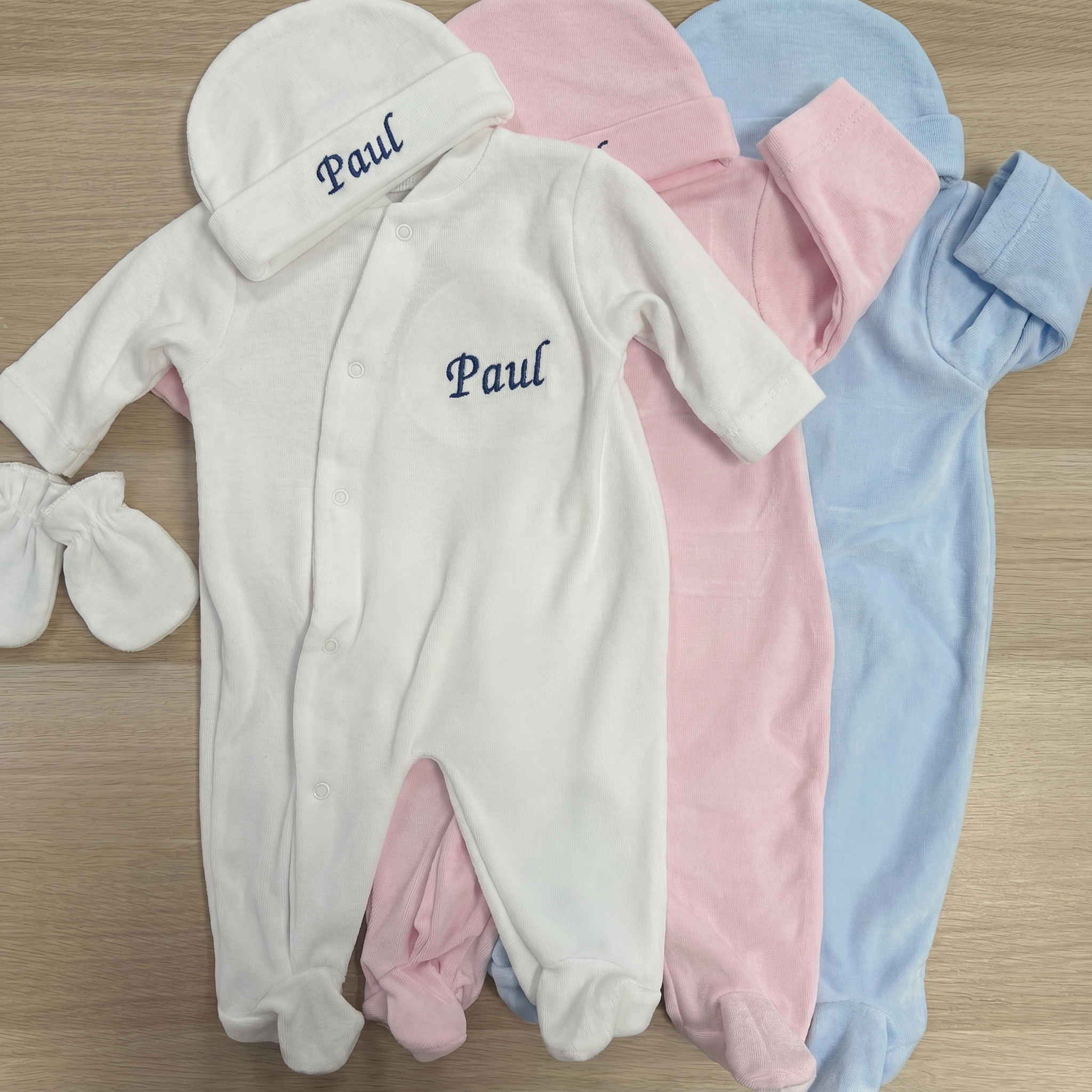Cotton romper and hat