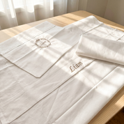 Cotton gauze and fleece blanket