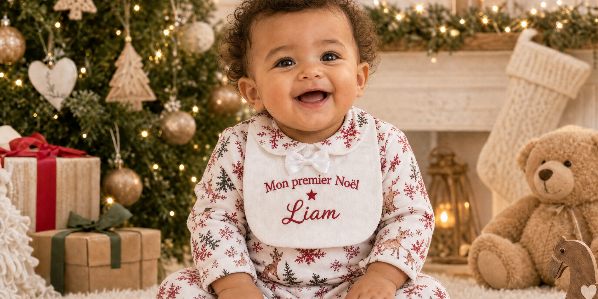 Pyjama 1er Noël Nœud Papillon