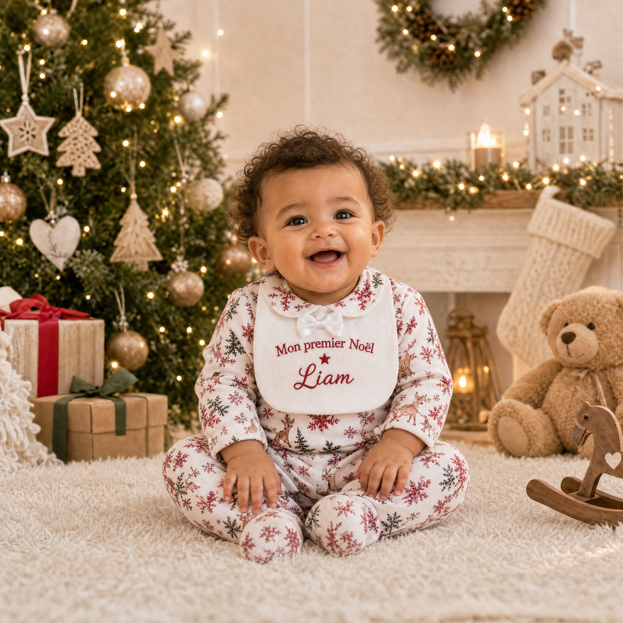 Pyjama 1er Noël Nœud Papillon
